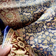 Djoharian Collection Exclusive Pure Silk Hereke Original Turkish Rug Signed