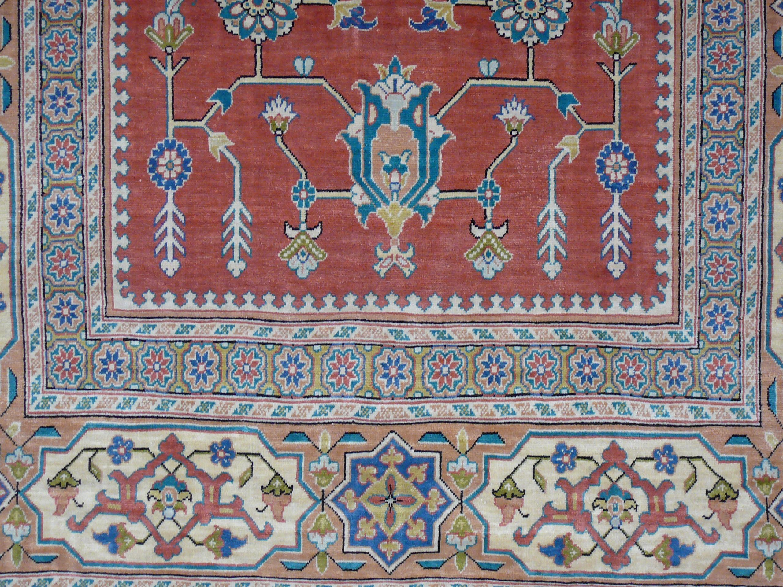 Pure silk Hereke Ozipek Prayer rug In Good Condition For Sale In Lohr, Bavaria, DE