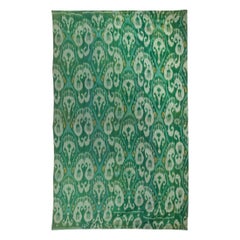 Pure Silk Ikat Panel, Early 20th Century., Uzbekistan