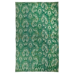 Pure Silk Ikat Panel, Early 20th Century., Uzbekistan
