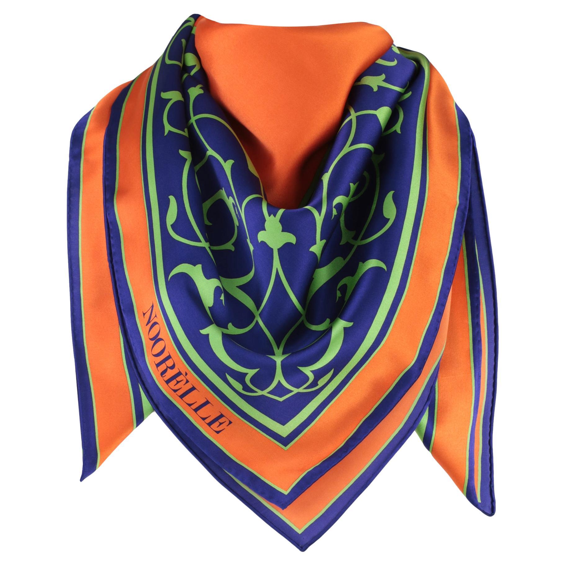 Pure Silk Scarf with Hand Rolled Hem