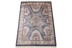 Pure Silk Tabriz Hand-Tufted Rug