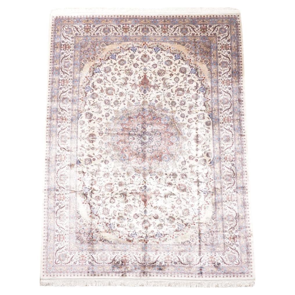 Handgetufteter Teppich aus Seiden-Tabriz