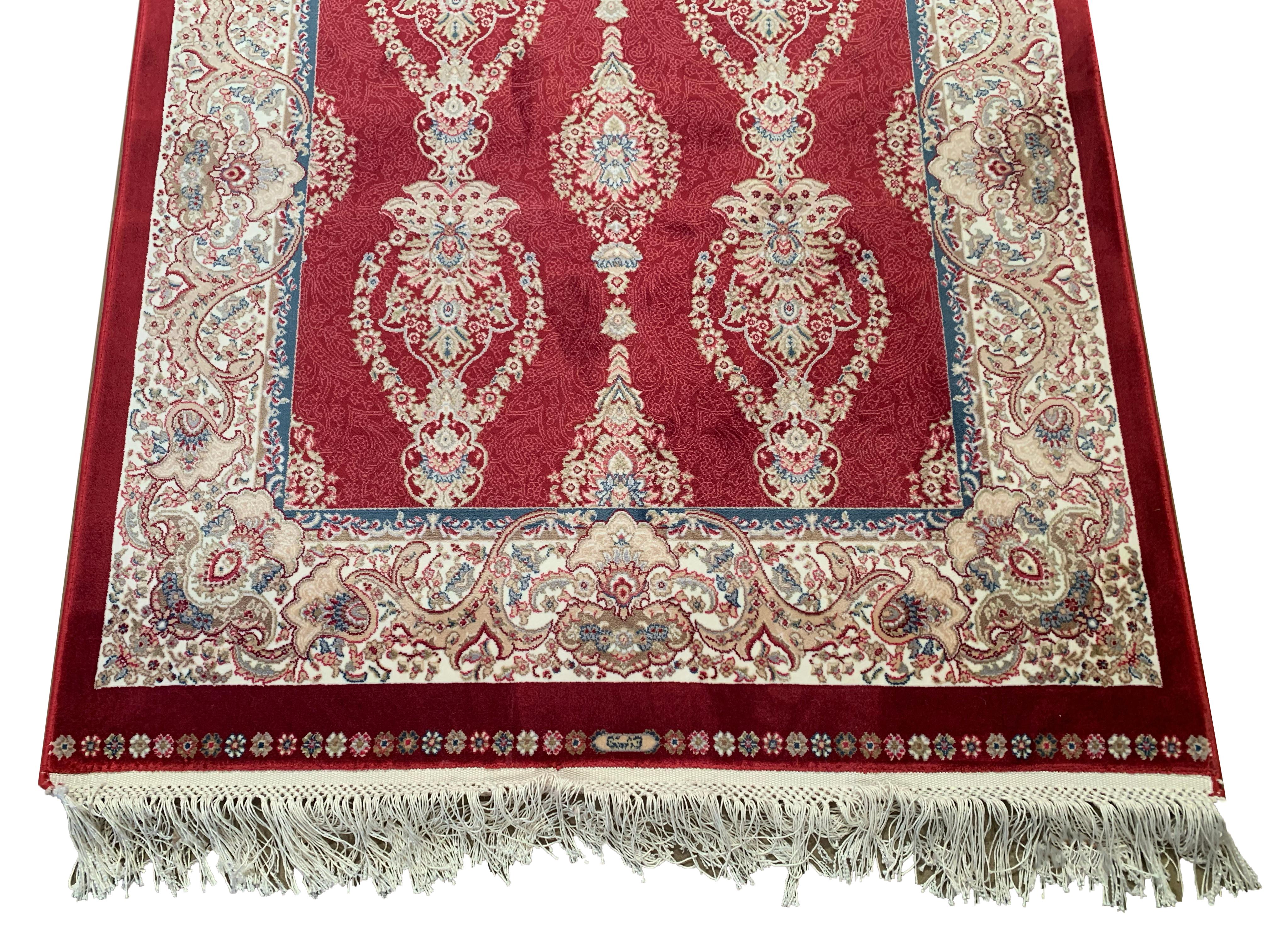 Hand-Woven Pure Silk Tufted Rug For Sale