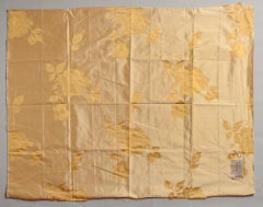 Embossed Roses Pure Silk Fabric Remnant, Italian Design, 21st Century