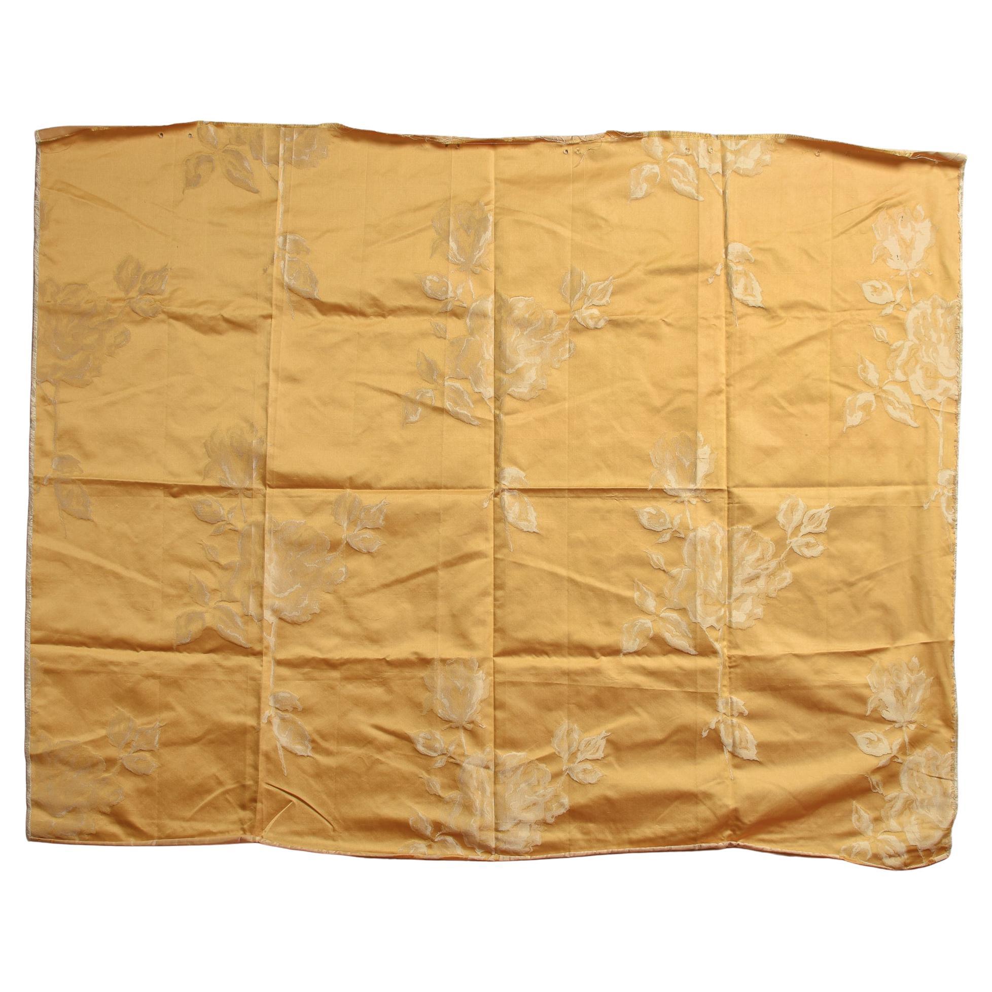 Pure Silk with Embossed Roses