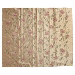 Pure Silk with Embroidered Flowers
