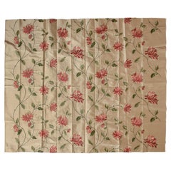 Pure Silk with Embroidered Flowers