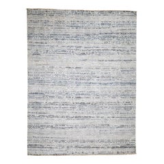 Pure Silk with Oxidized Wool Authentic Design Hand Knotted Rug
