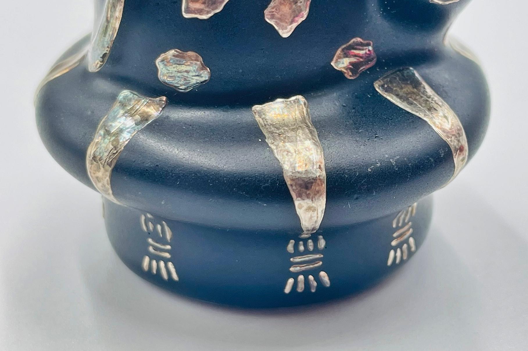 Salero y Pimentero Gato de Plata Pura y Porcelana de Emilia Castillo en venta 5