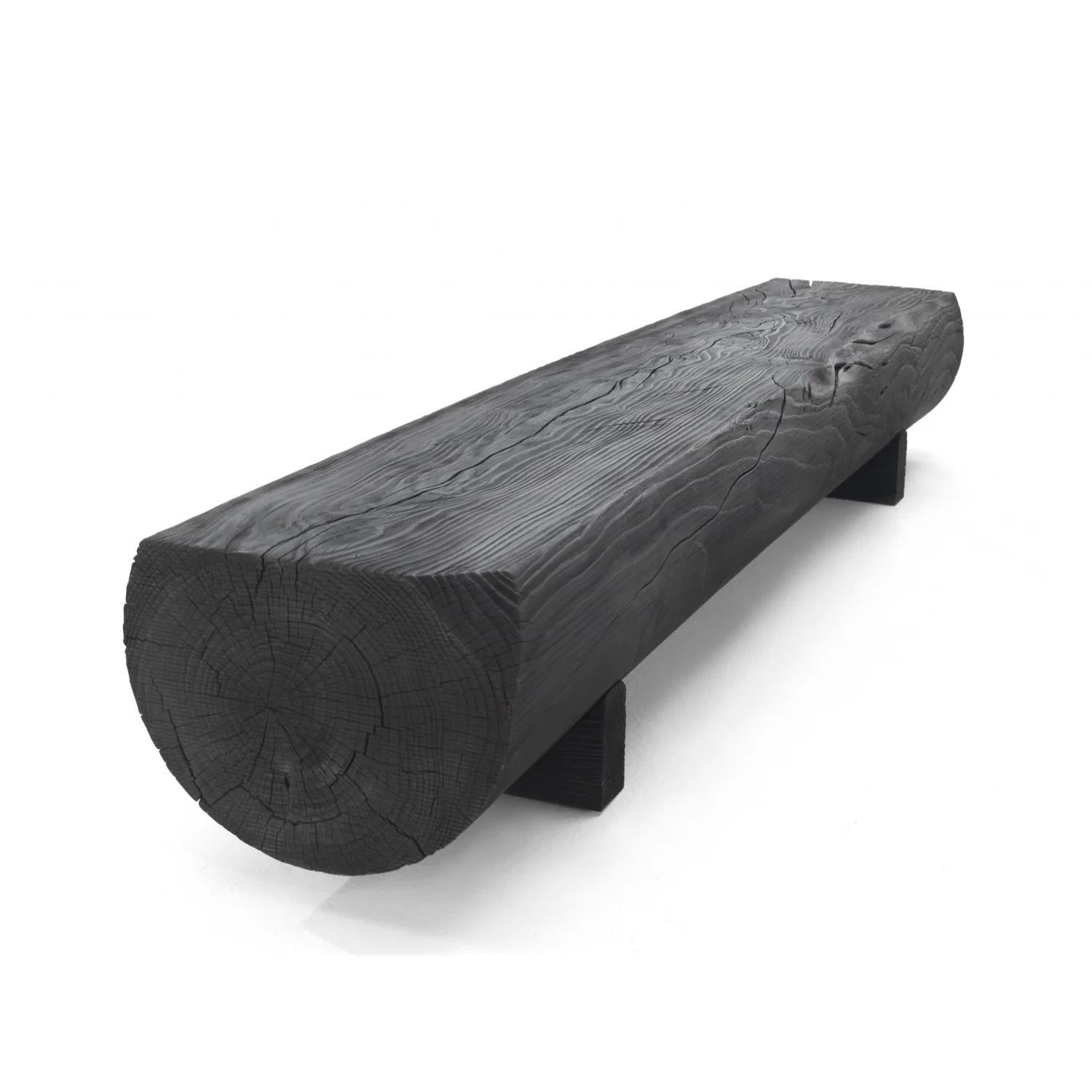 Contemporary Pure Vulcano Bench Made From A Single Block of Scented Cedarwood For Sale