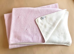 Pure  White Cashmere Blanket by Corte di kel (Made in Perugia Italy,  190×150cm)