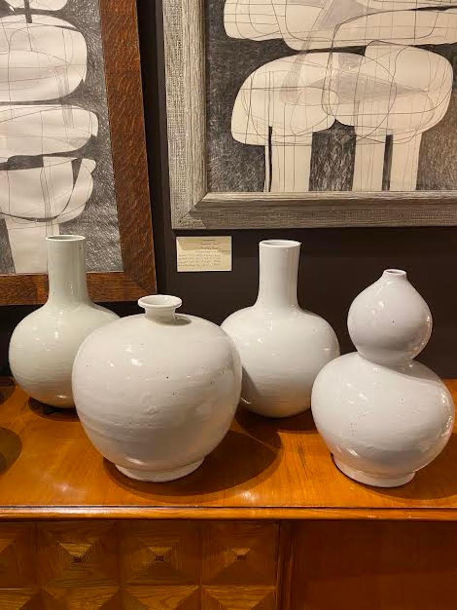 Pure White Vase Assortment, China, Contemporary