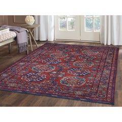 Pure Wool Afghan Ersari Elephant Feet Design Hand Knotted Rug