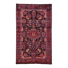 Pure Wool Hand Knotted Full Pile Persian Nahavand Oriental Rug