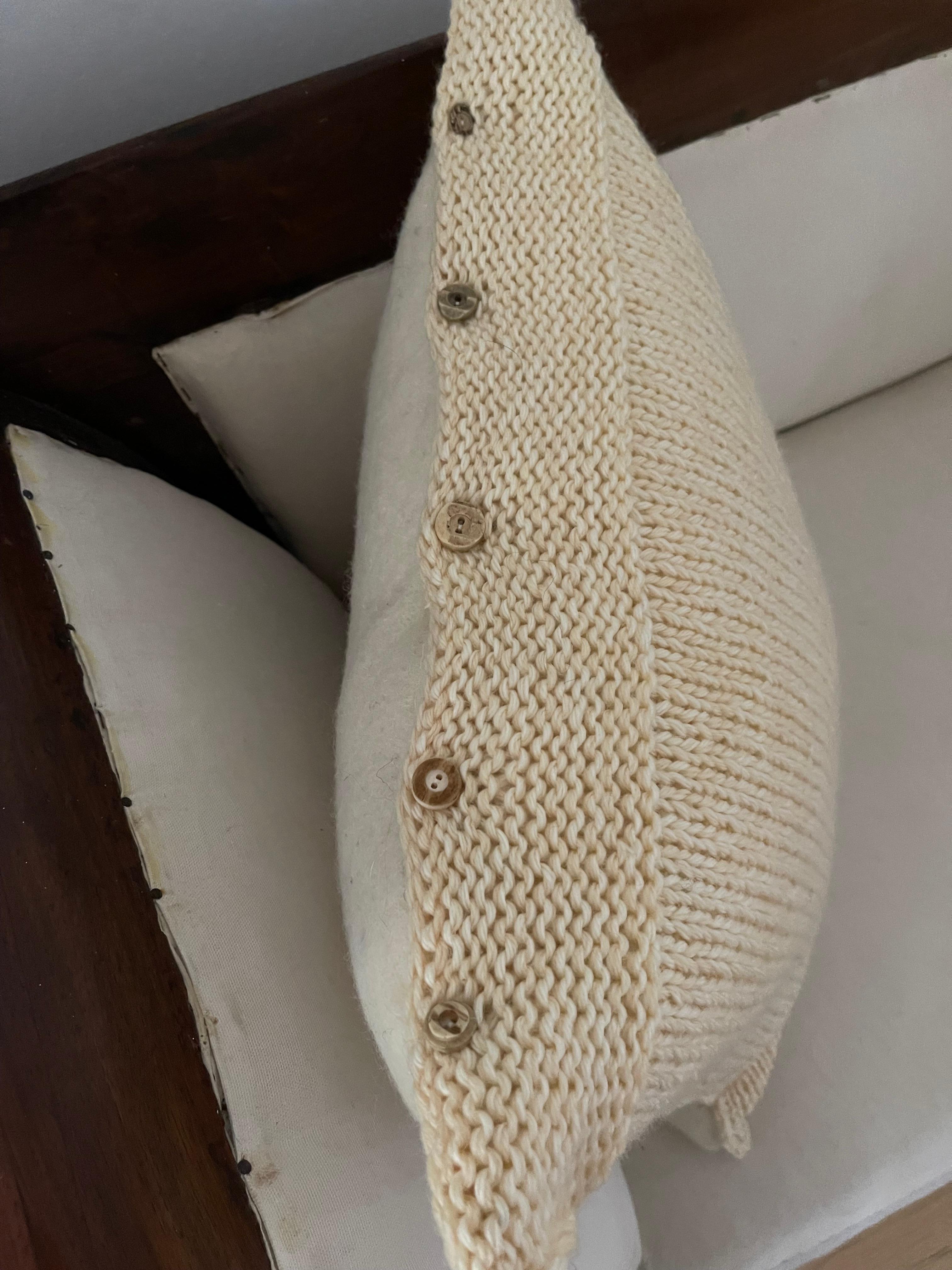 Austriaco Cuscino moderno organico in pura lana fatto a mano 