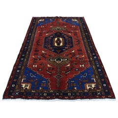 Pure Wool Persian Mosel Hand Knotted Oriental Rug