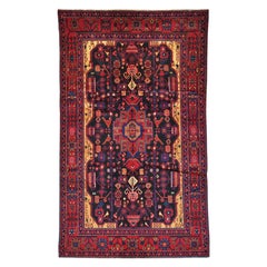 Pure Wool Persian Nahavand Full Pile Handmade Oriental Rug