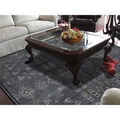 Pure Wool Southwestern Peshawar Berber Motif Influence Rug