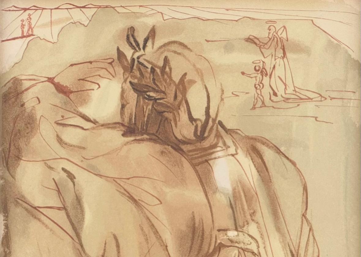French Purgatory: Canto 30 Wood Engraving (The Divine Comedy) by Salvador Dalí For Sale