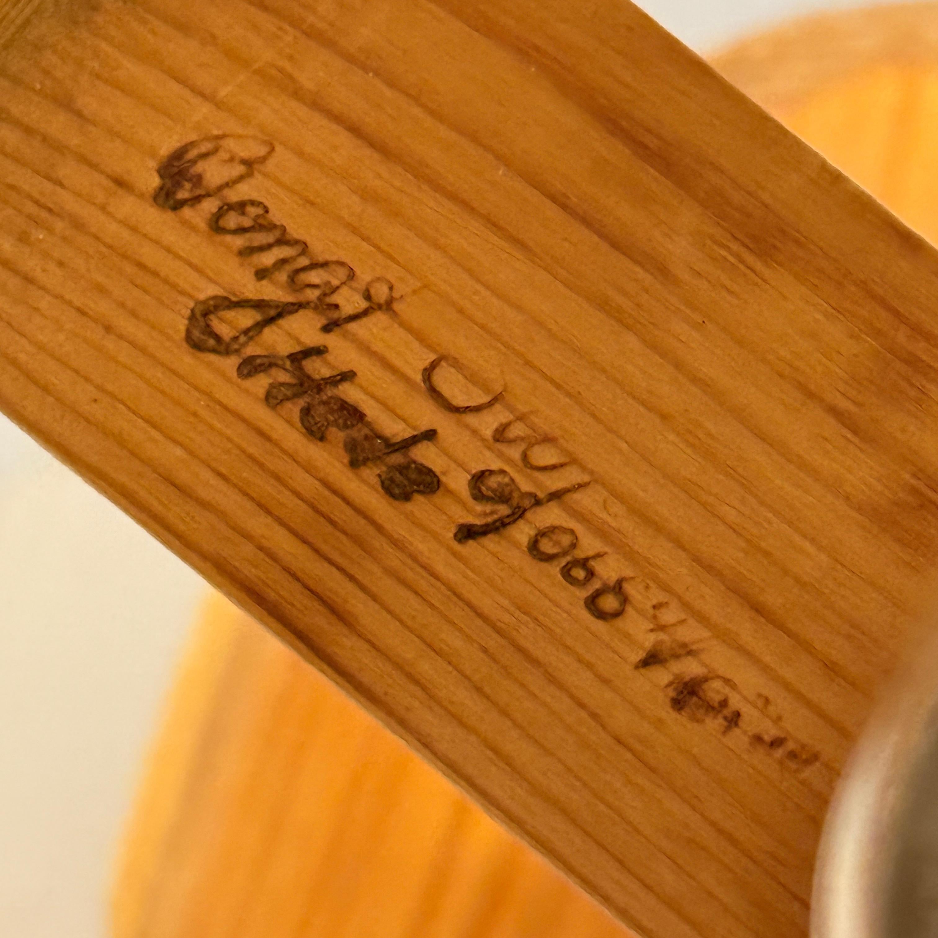 Americano Puristic 1950s Pine Table Lamp in the Anthroposophical Style of Rudolf Steiner in vendita