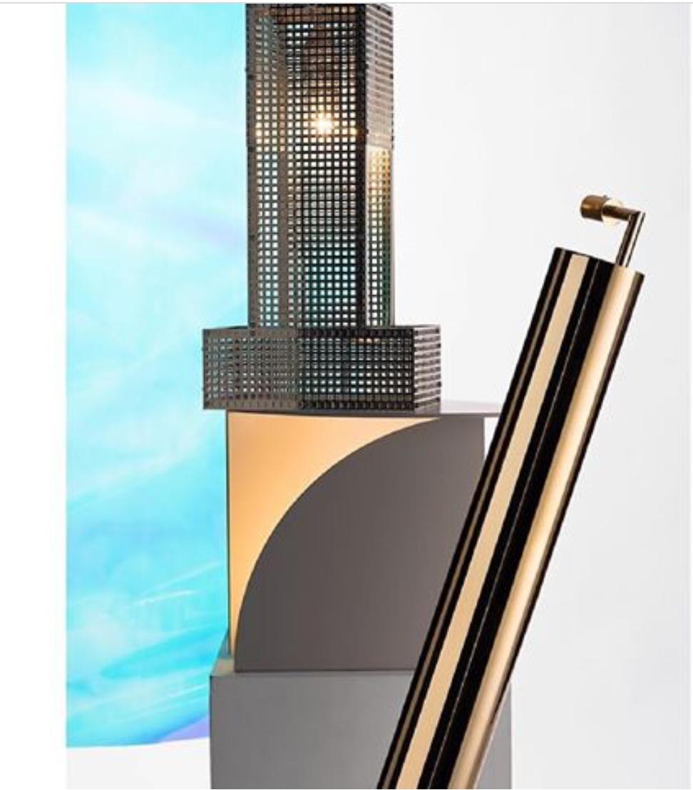 Austrian Puristic Josef Hoffmann & Wiener Werkstaette Table Lamp, Re-Edition For Sale