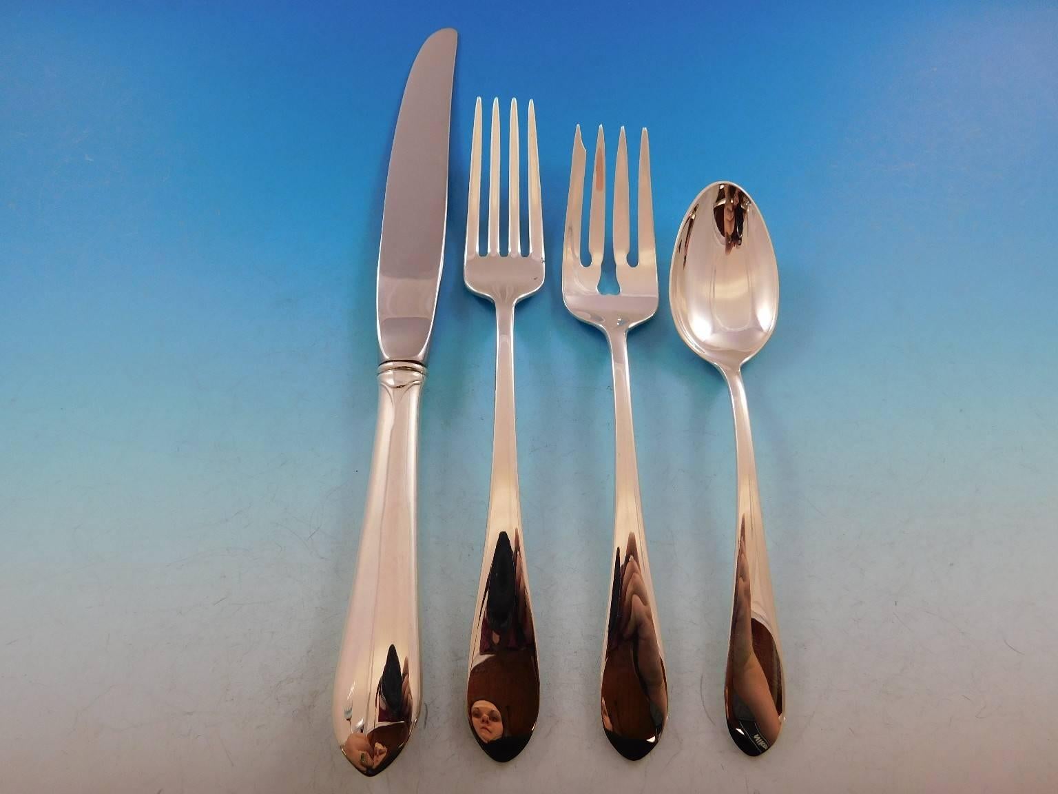 Puritan by Gorham Sterling Silver Flatware Set for 12 Service 96 Pieces Dinner In Excellent Condition In Big Bend, WI