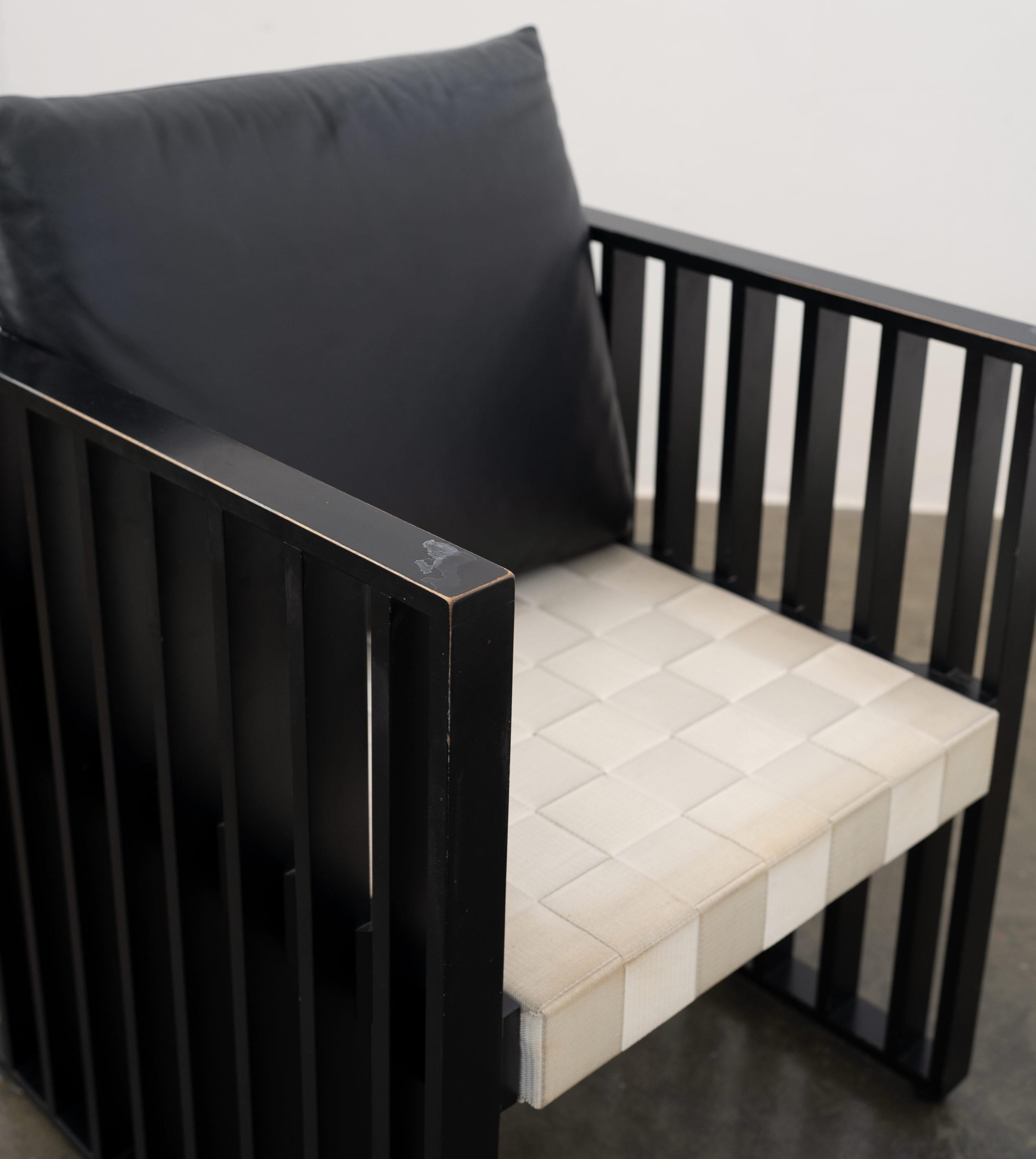 Purkersdorf Chairs by Josef Hoffmann for Wittman, c.1980 4