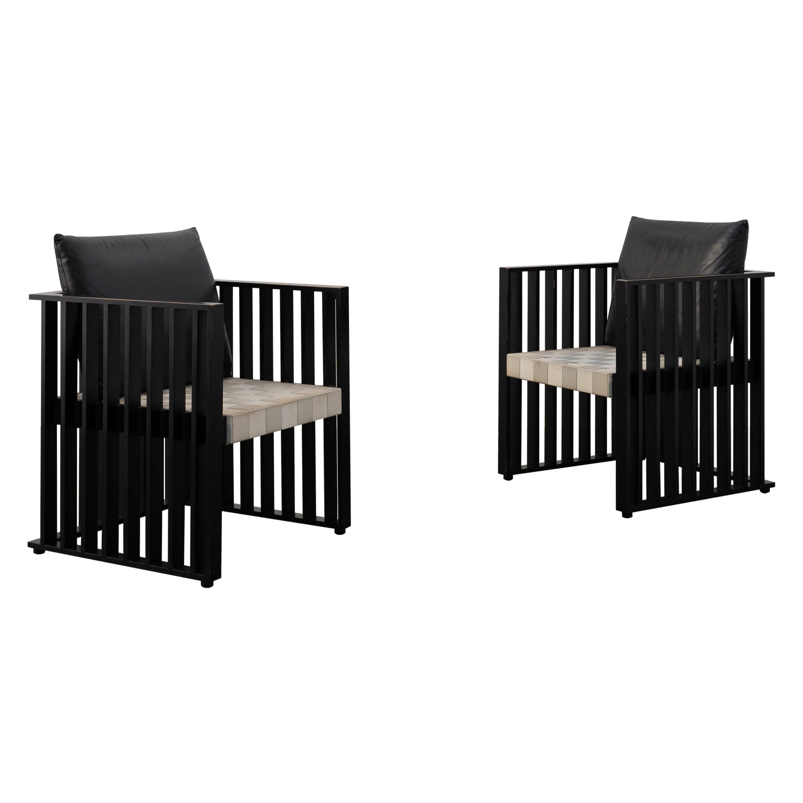 Purkersdorf Chairs by Josef Hoffmann for Wittman, c.1980
