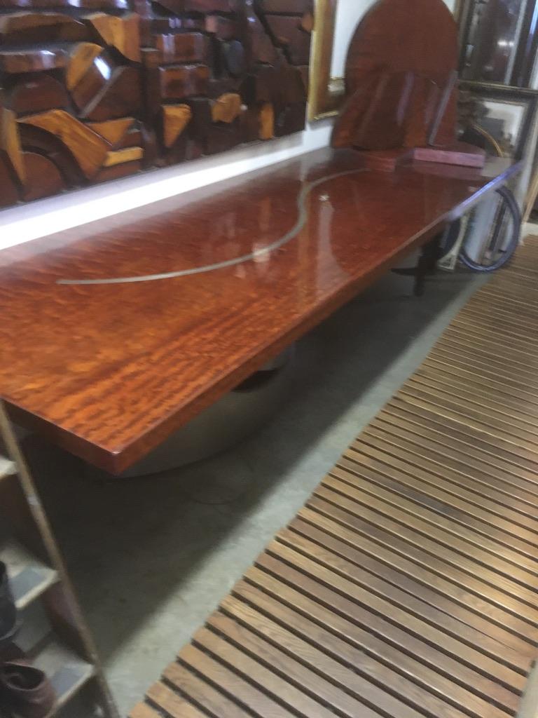 Brushed Purl Table For Sale