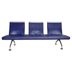 Purle Leather "Area" Sofa by Antonio Citterio for Vitra, Switzerland, 1980