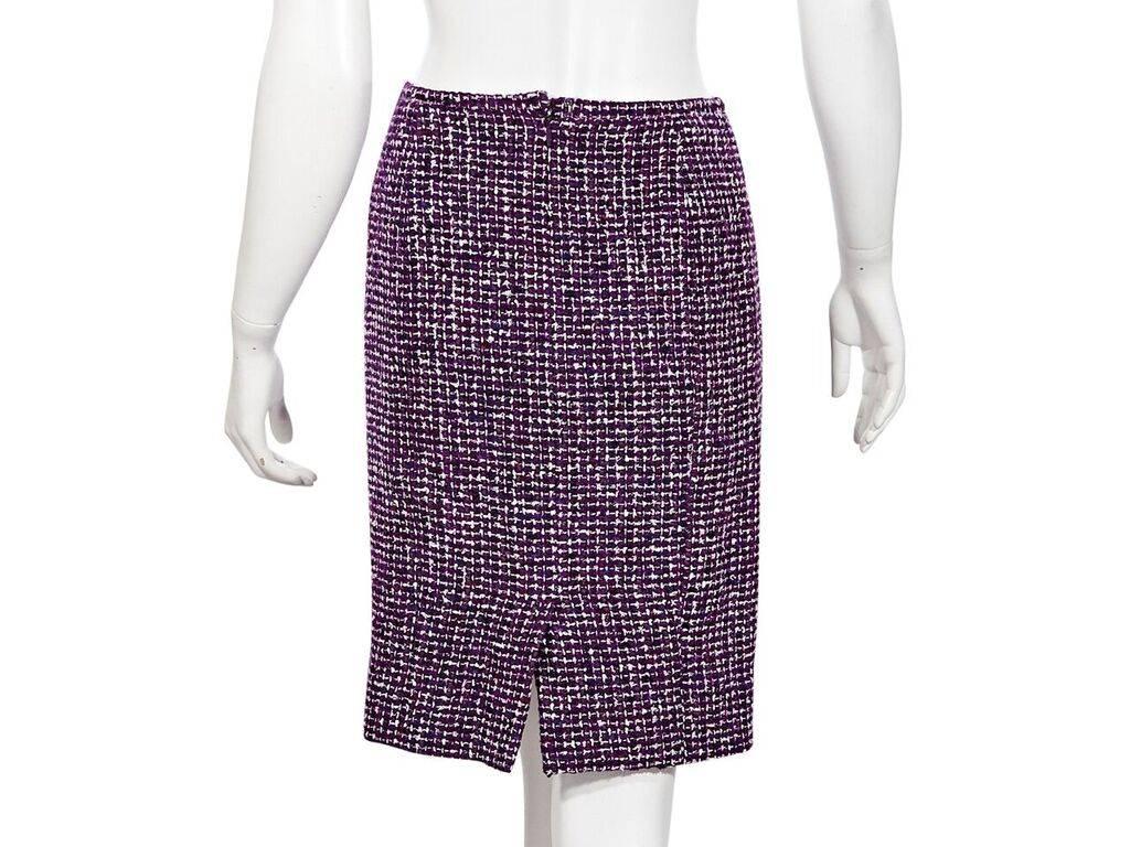 purple tweed skirt