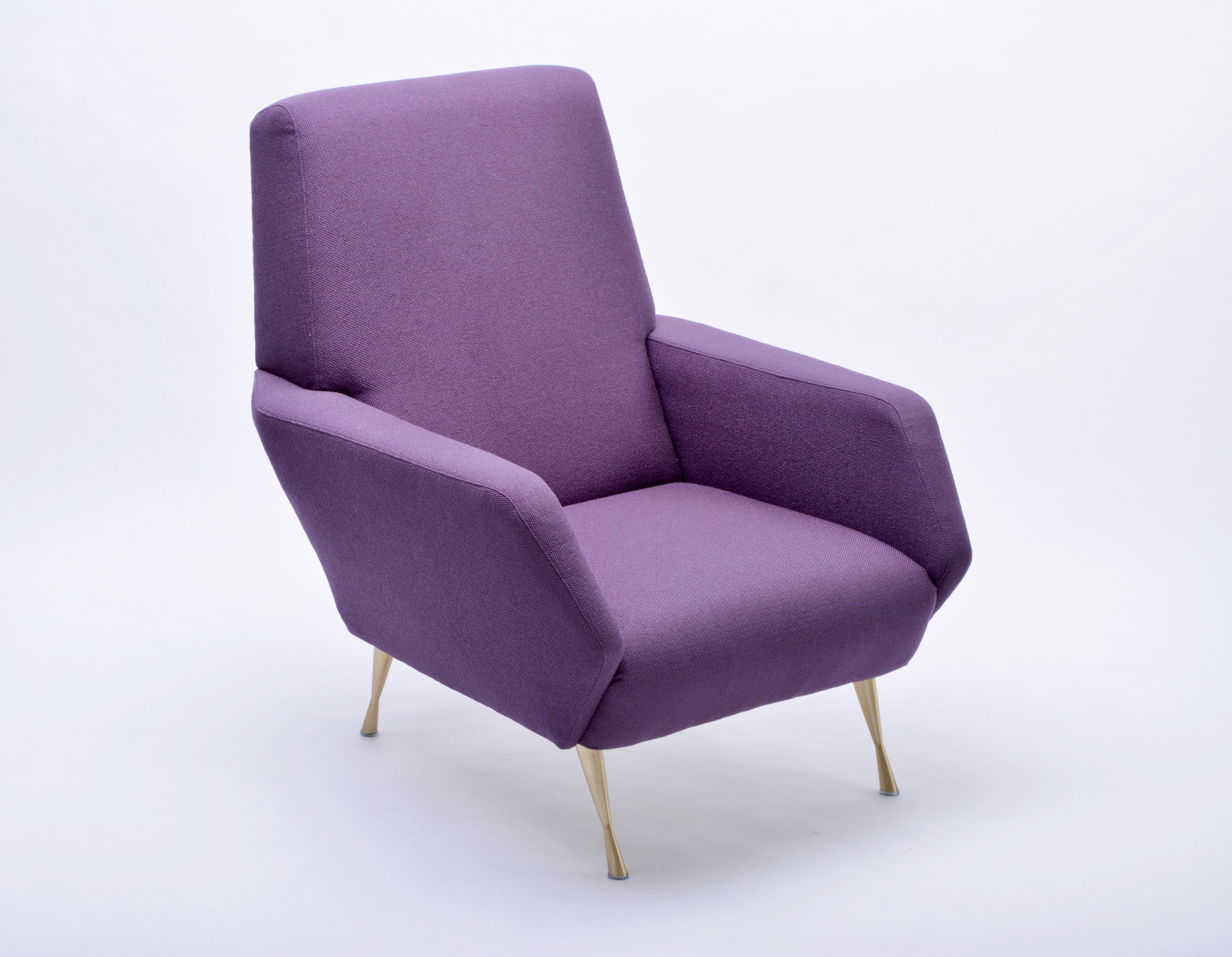 purple mid century modern chair