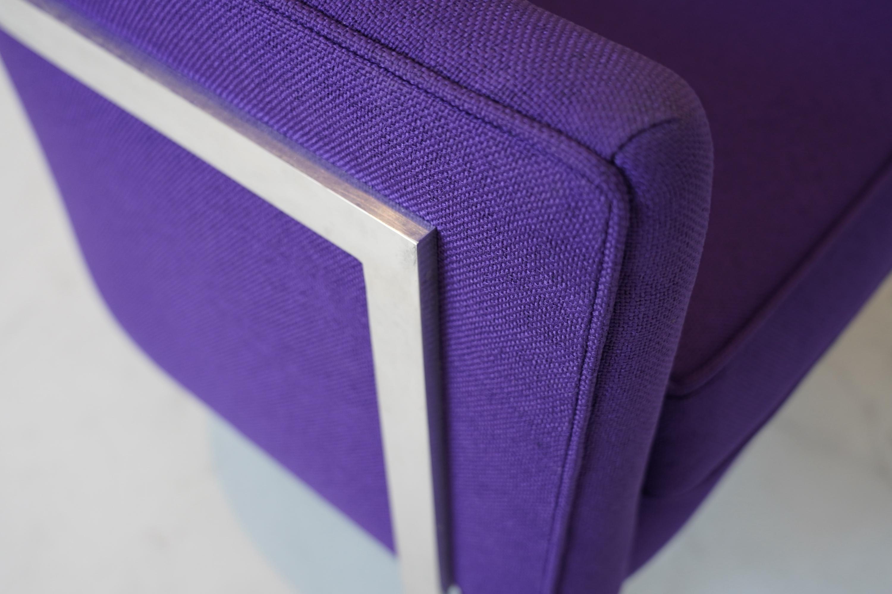 Fauteuil de salon violet Harvey Probber, mi-siècle moderne, années 1960 en vente 2