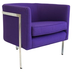 Fauteuil de salon violet Harvey Probber, mi-siècle moderne, années 1960