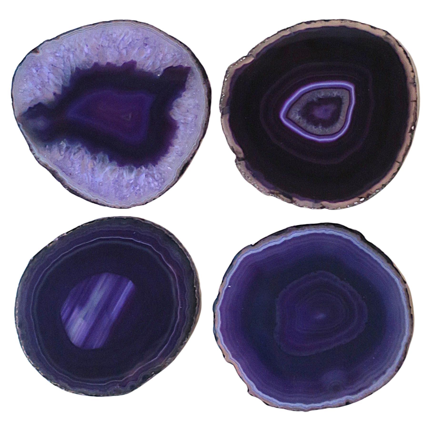 Purple Agate Coasters