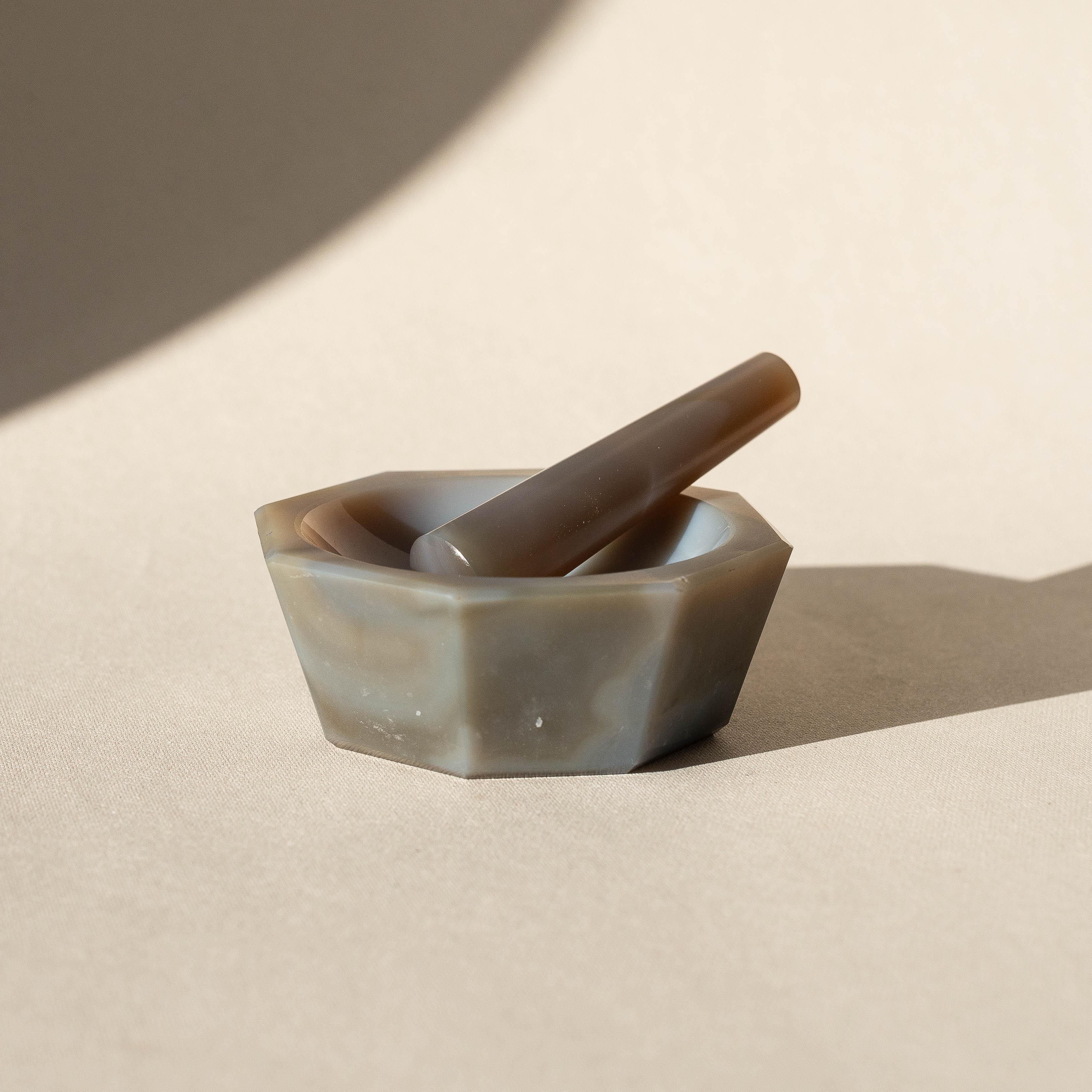 Purple Agate Mortar and Pestle, France 1970s For Sale 5