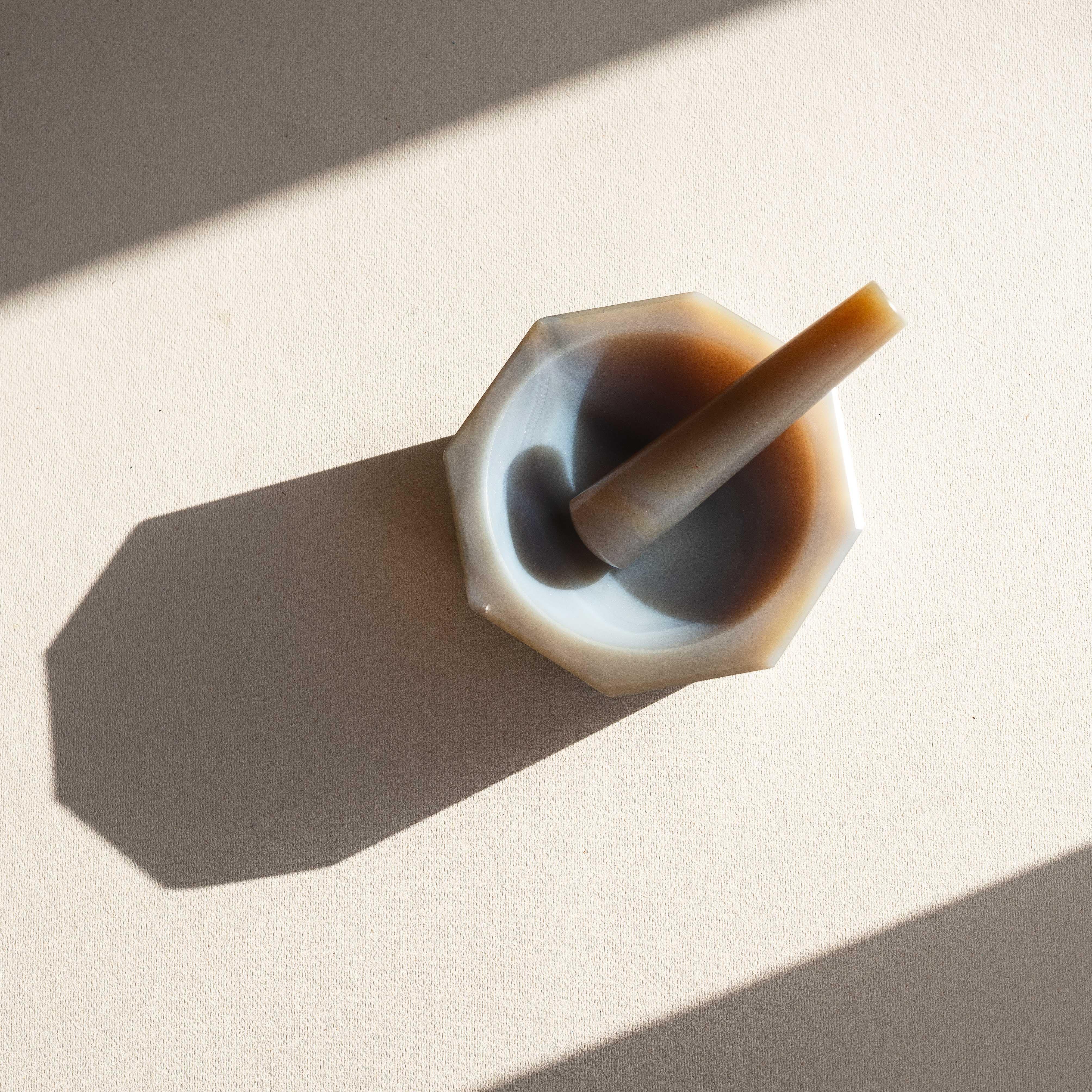 Purple Agate Mortar and Pestle, France 1970s For Sale 1
