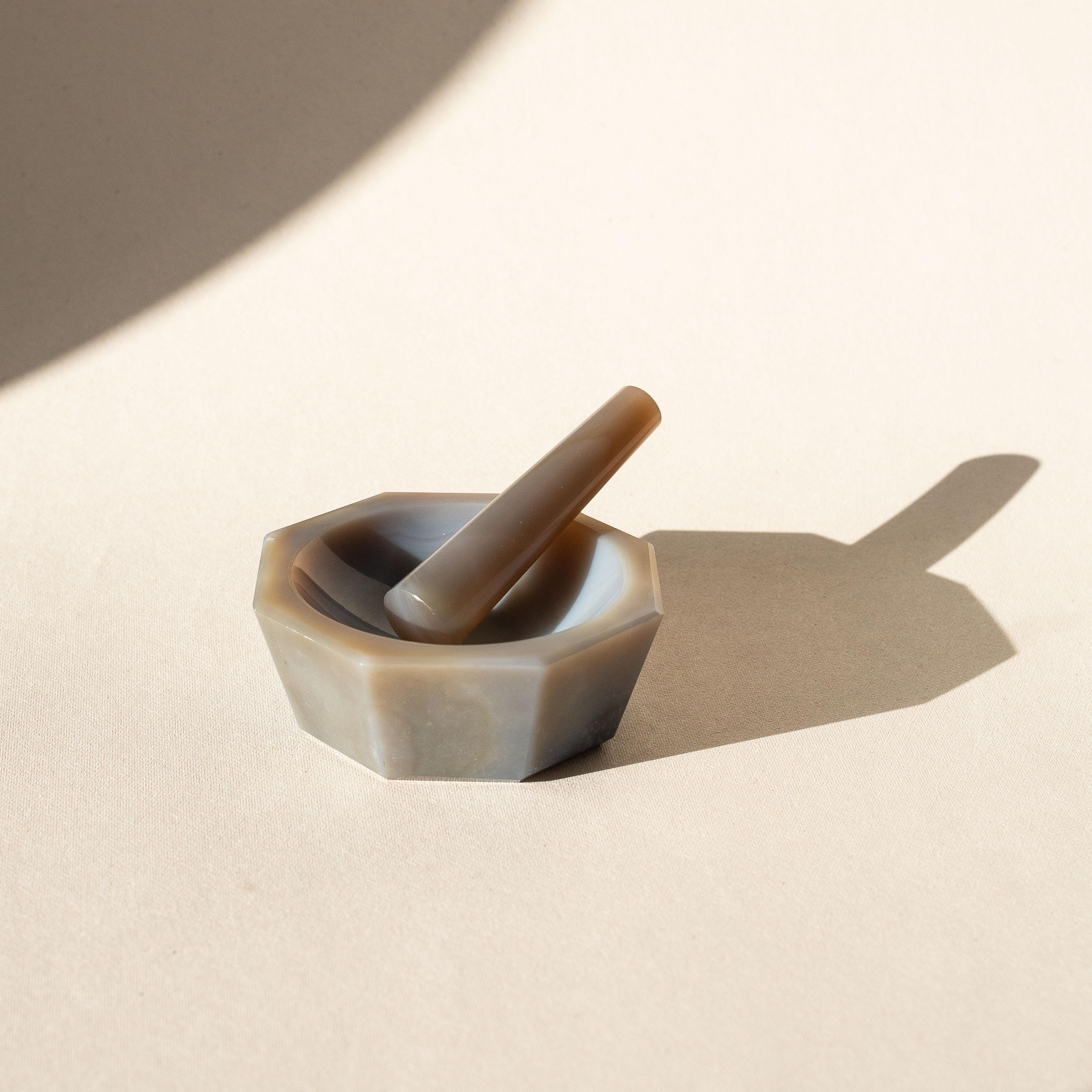 Purple Agate Mortar and Pestle, France 1970s For Sale 2