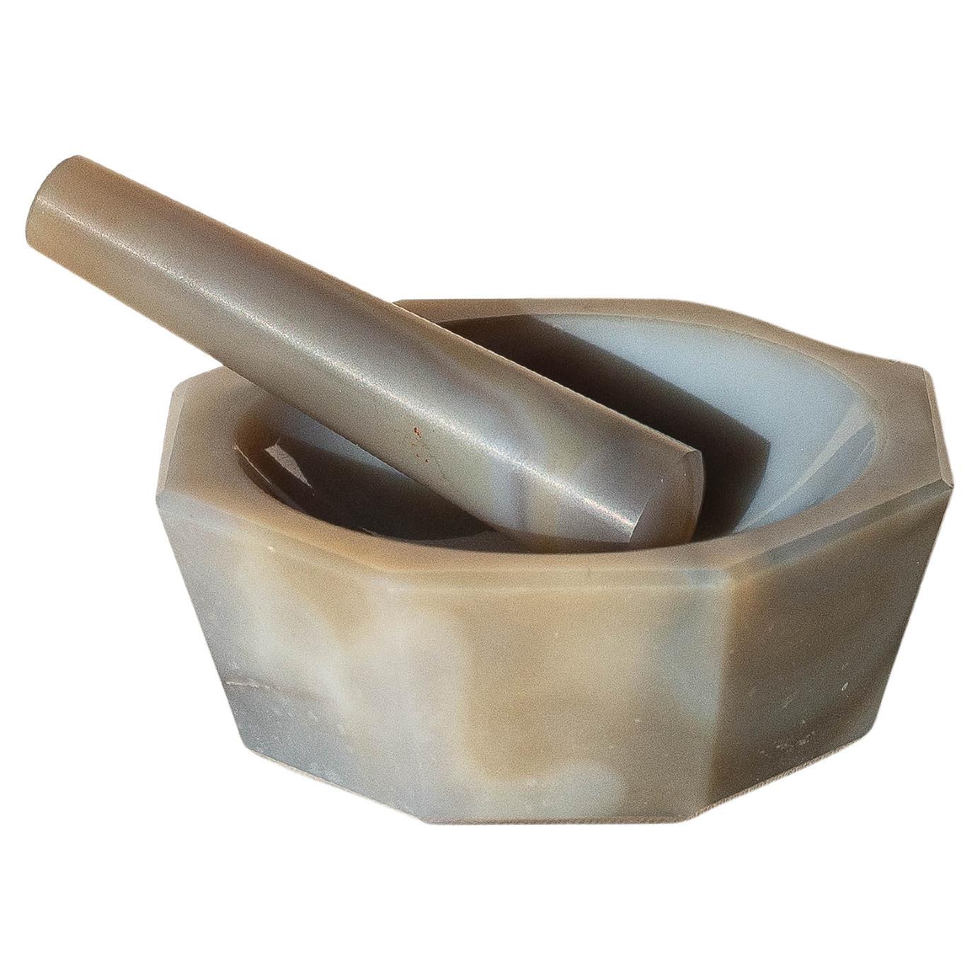 Purple Agate Mortar and Pestle, France 1970s For Sale