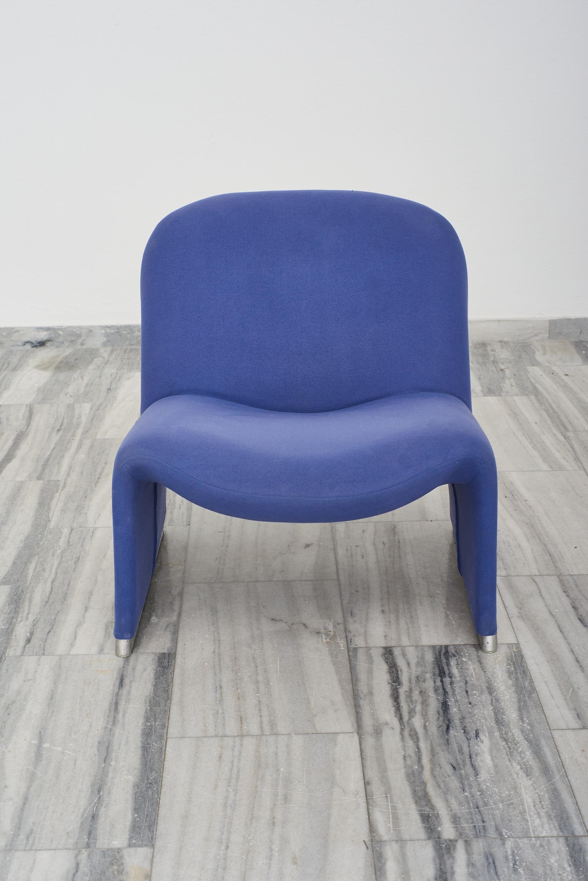 Metal Purple Alky chair by Giancarlo Piretti for Castelli, 1969 For Sale