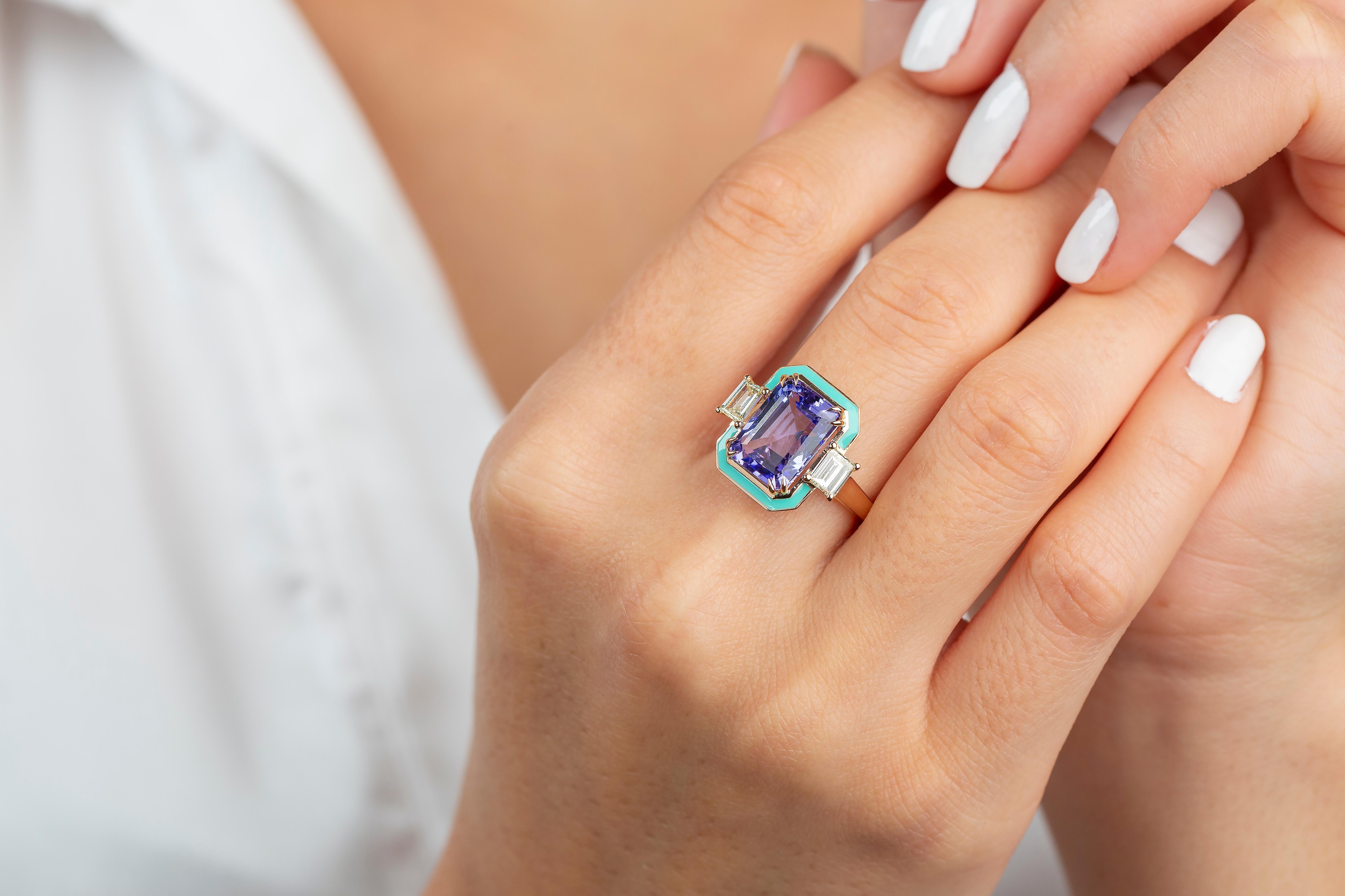 Purple Amethyst Cocktail Rings, Gemstone Rings, 925 Silver Rose Gold Plated Ring In New Condition For Sale In ISTANBUL, TR