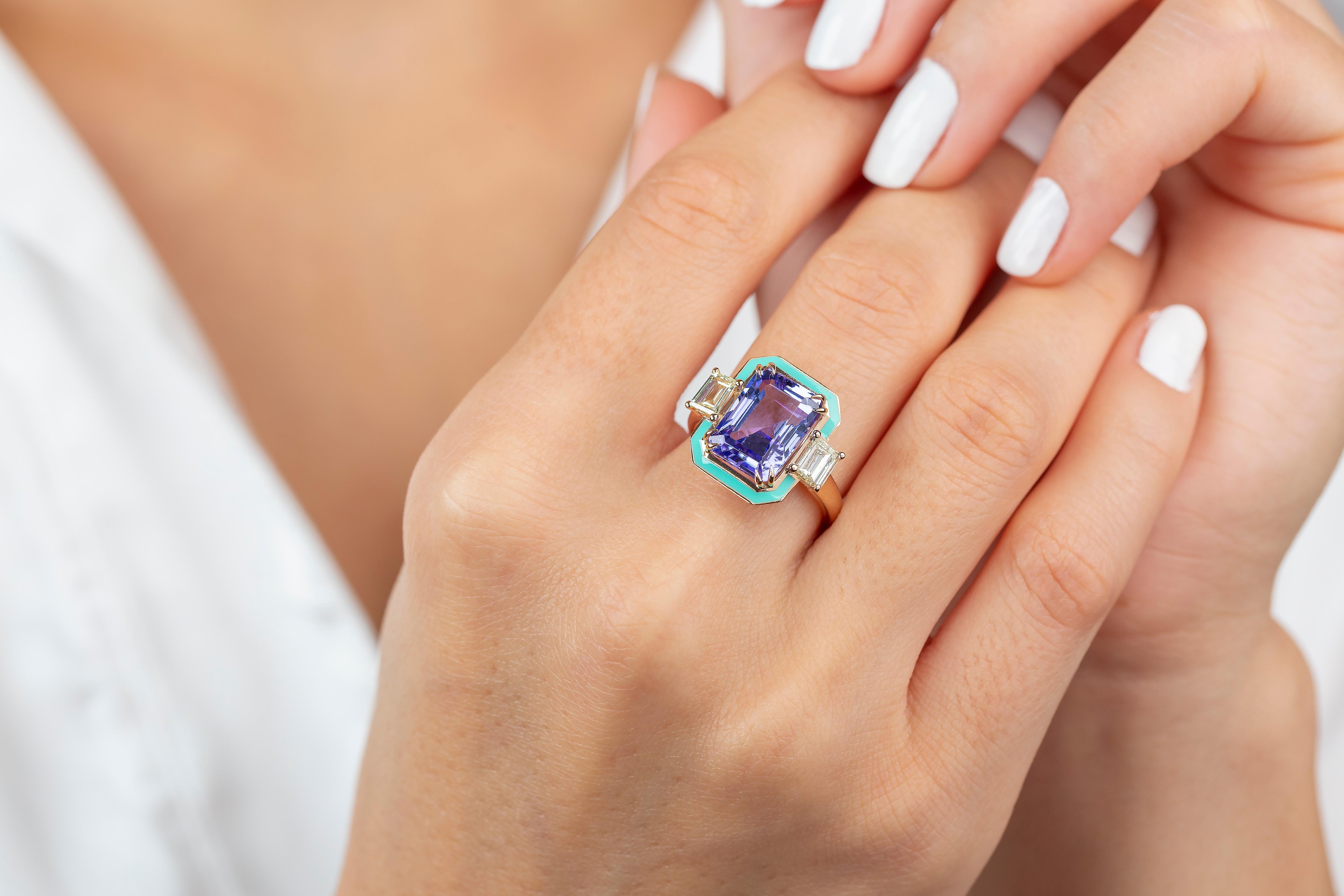 Women's or Men's Purple Amethyst Cocktail Rings, Gemstone Rings, 925 Silver Rose Gold Plated Ring For Sale