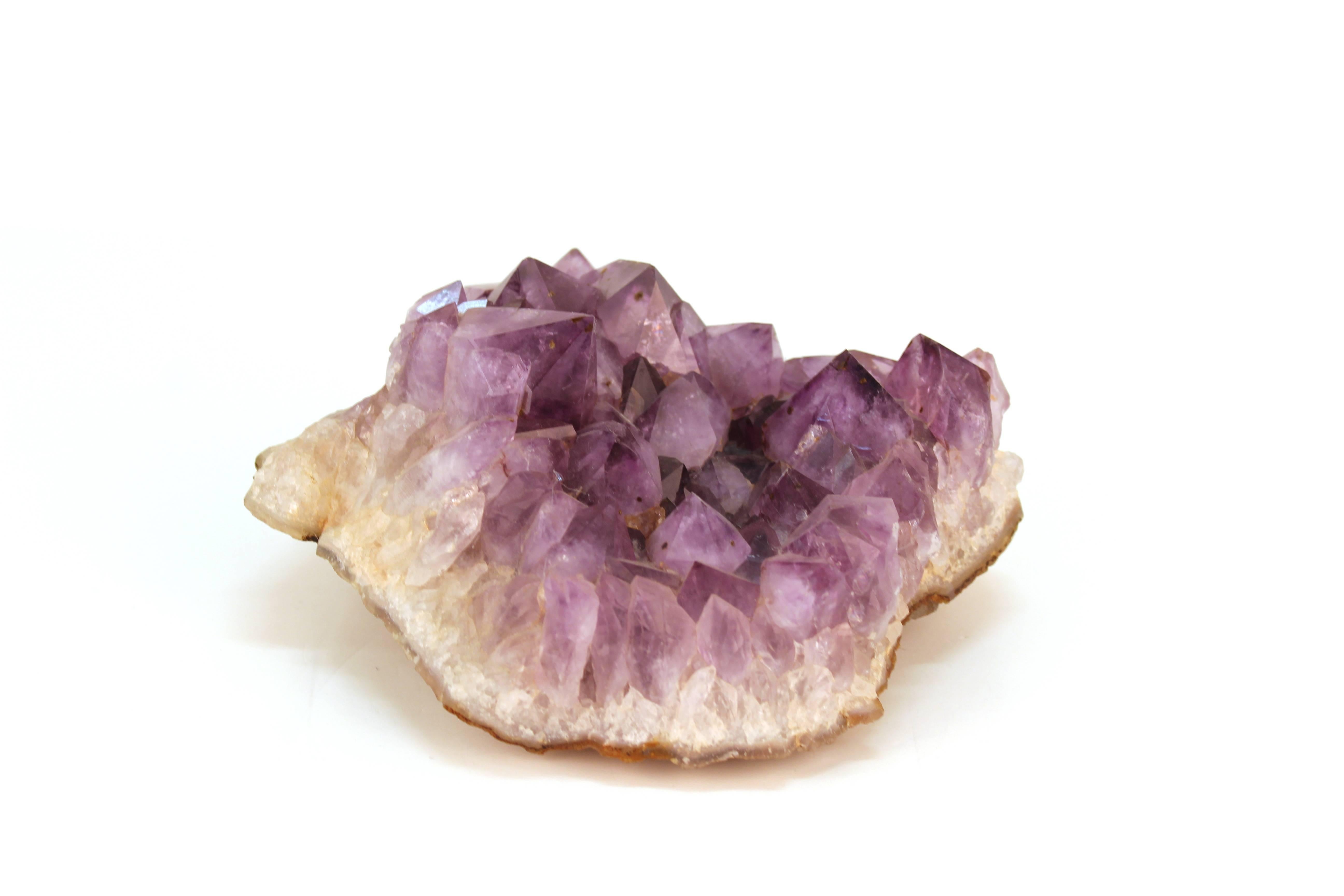Purple Amethyst Geode Specimen In Good Condition In New York, NY