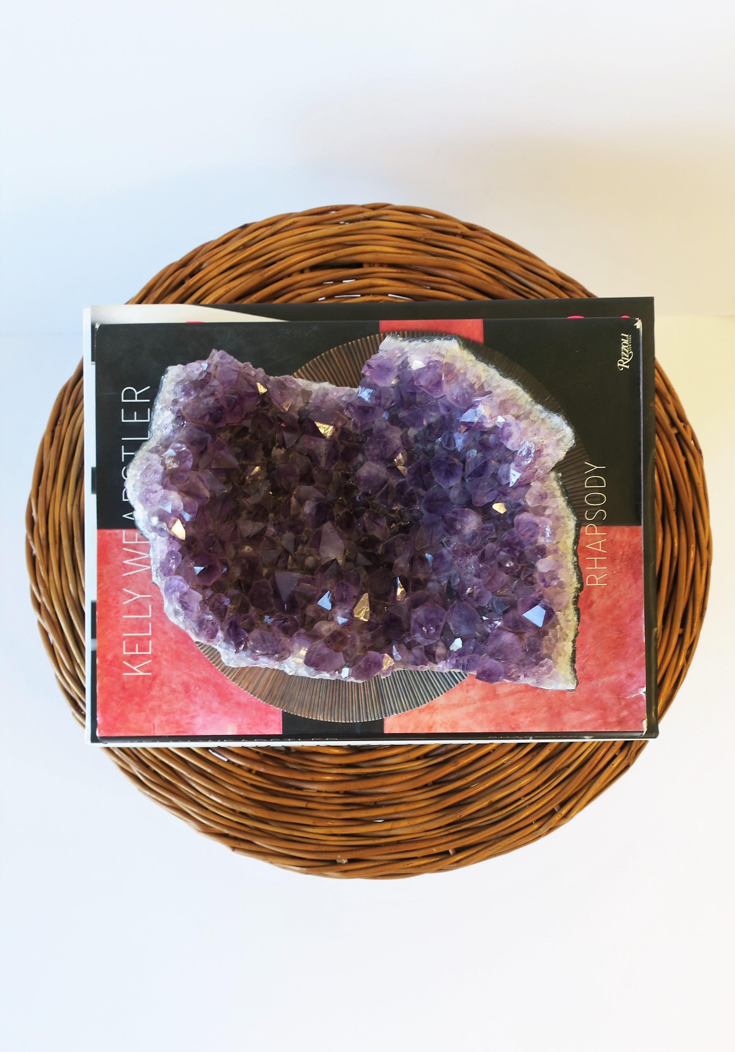 Organic Modern Purple Amethyst Natural Specimen For Sale
