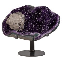 Purple Amethyst withe Calcite Quartz Agate Sculpture Decorative object table