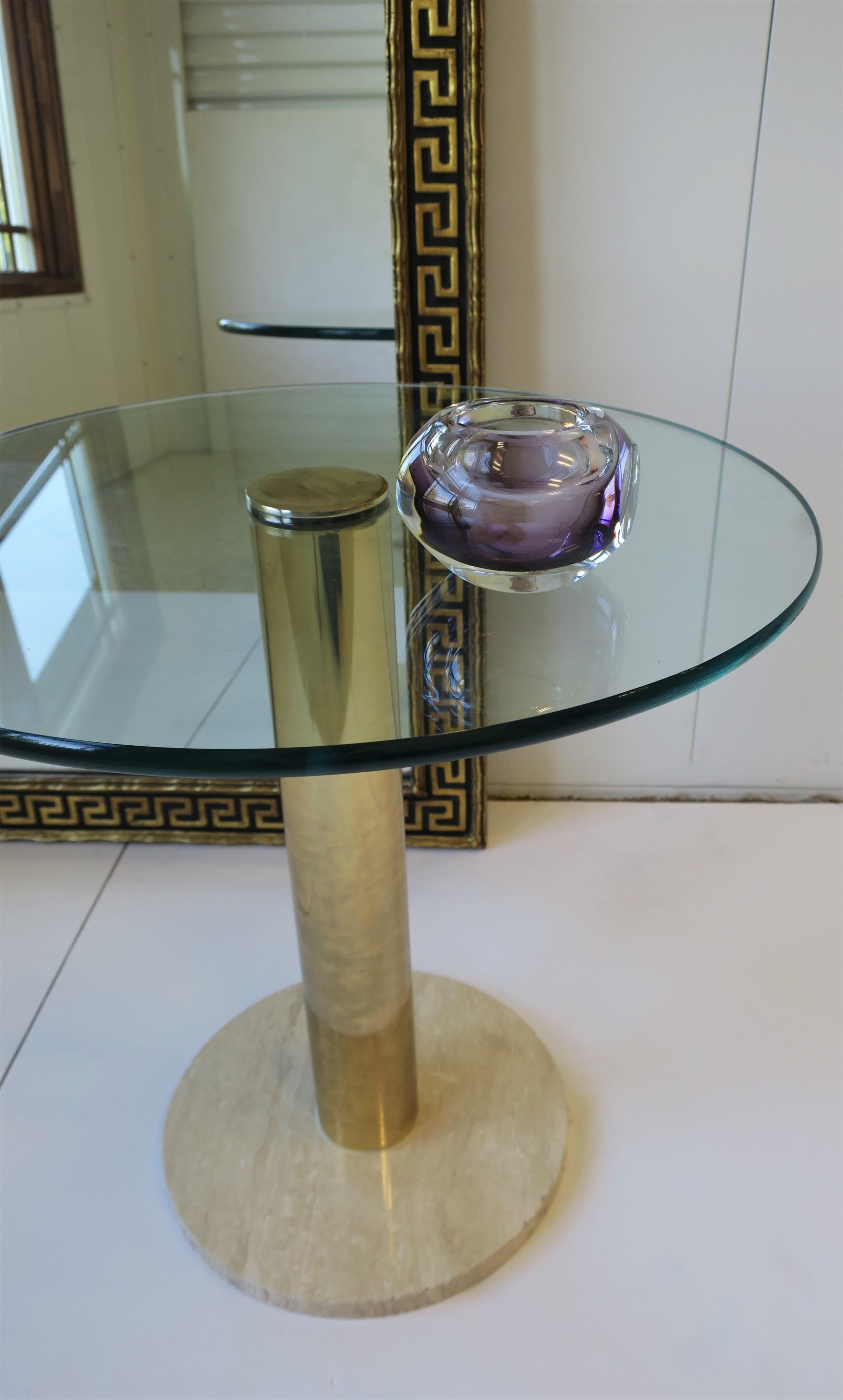 Purple and Clear Ombre Art Glass Vase in Style of Flavio Poli for Seguso 7