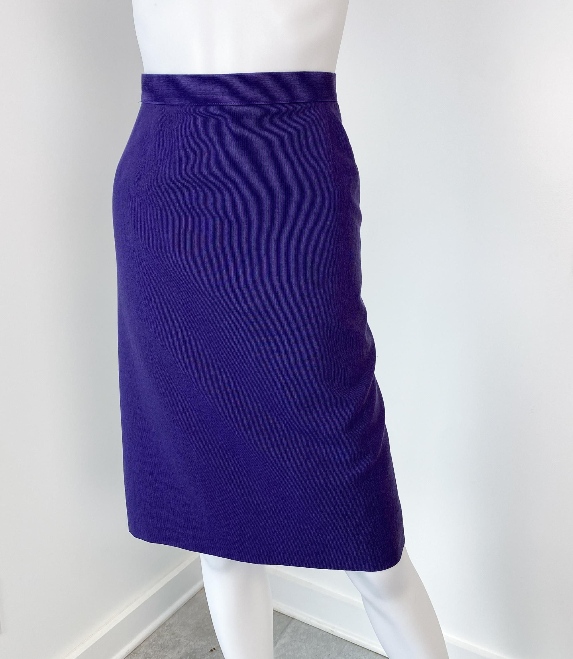 Combinaison jupe rétro violet et vert Taille 8/10, années 1980 en vente 12