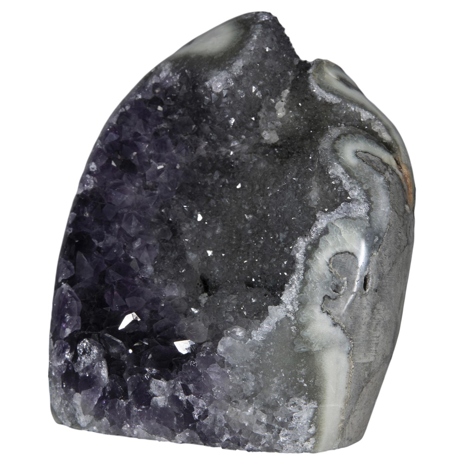 purple and grey crystal
