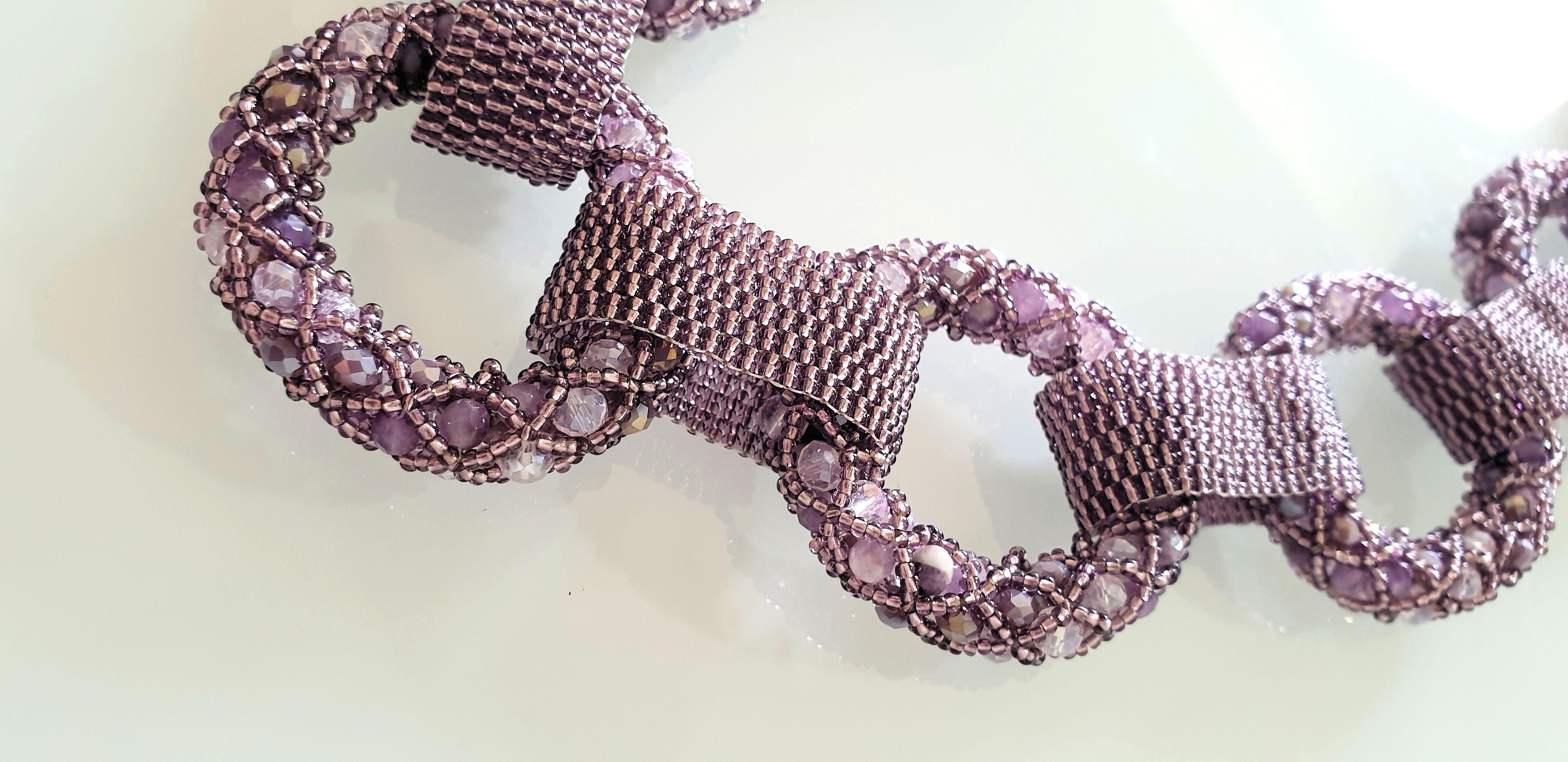 murano glass beads necklace
